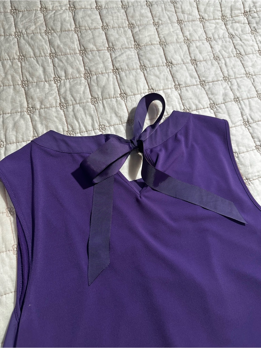 41 Hawthorn Violet Twist Neck Blouse - Picture 9 of 12